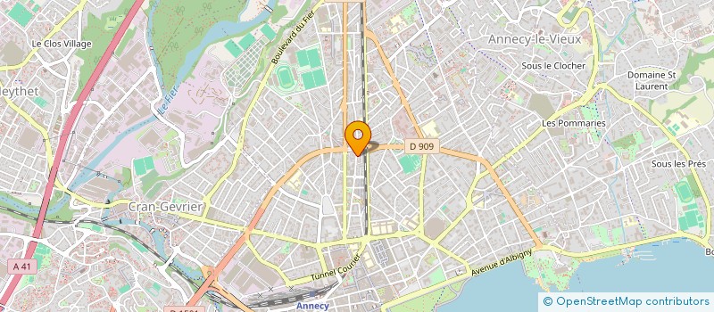 localisation de l'entreprise MADAME ROSELYNE BERTHET à ANNECY