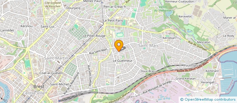 localisation de l'entreprise MADAME ROSELYNE BIGER à BREST