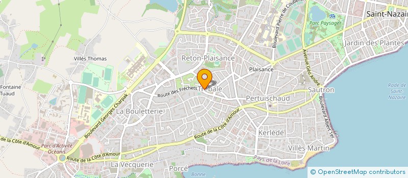 localisation de l'entreprise MADAME ROSELYNE BONNET à SAINT-NAZAIRE