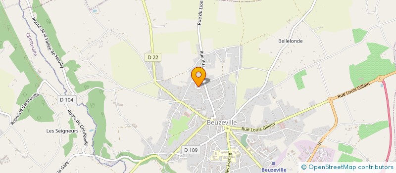 localisation de l'entreprise MADAME ROSELYNE BOUGON  BEUZEVILLE