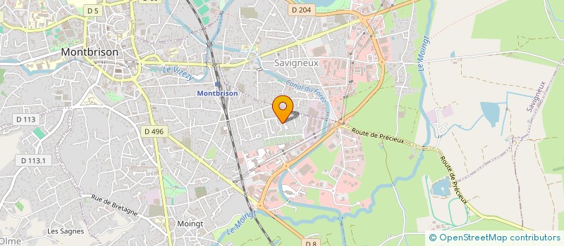 localisation de l'entreprise MADAME ROSELYNE BOURRIN à MONTBRISON