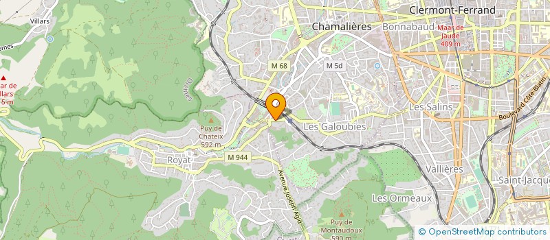 localisation de l'entreprise MADAME ROSELYNE BOUZAGE à CHAMALIERES