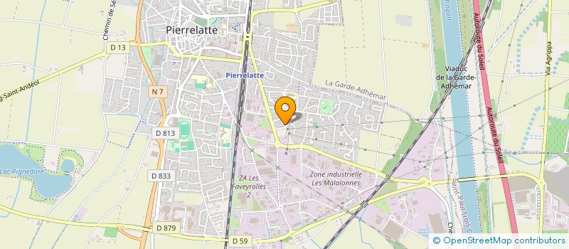 localisation de l'entreprise MADAME ROSELYNE BOZON  PIERRELATTE