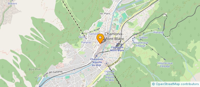 localisation de l'entreprise MADAME ROSELYNE BROUDIC à CHAMONIX-MONT-BLANC