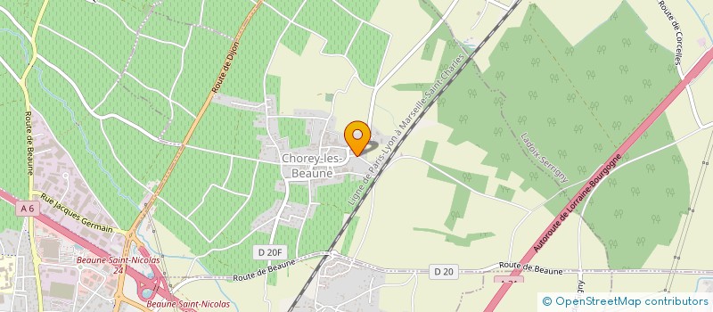 localisation de l'entreprise MADAME ROSELYNE CANET à CHOREY-LES-BEAUNE