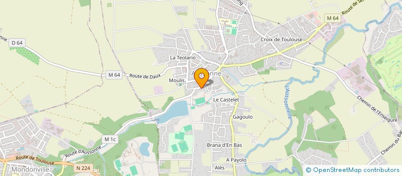 localisation de l'entreprise MADAME ROSELYNE CASANOVA à AUSSONNE