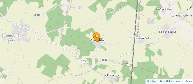 localisation de l'entreprise MADAME ROSELYNE CHARPENTIER  BLANZAY