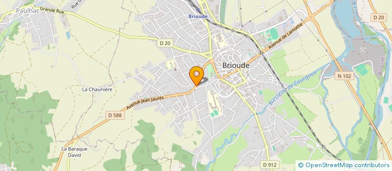 localisation de l'entreprise MADAME ROSELYNE CHASSANG  BRIOUDE