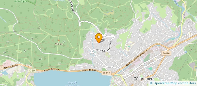 localisation de l'entreprise MADAME ROSELYNE COLIN  GERARDMER