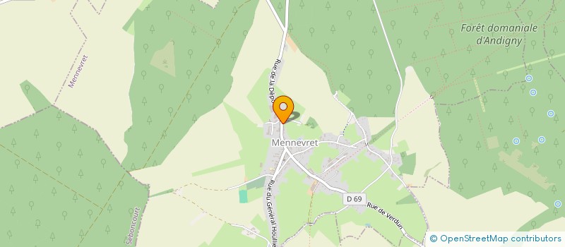 localisation de l'entreprise MADAME ROSELYNE CORBET  MENNEVRET