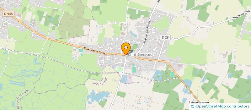 localisation de l'entreprise MADAME ROSELYNE DEBEAUVAIT  SAINT-GERVAIS