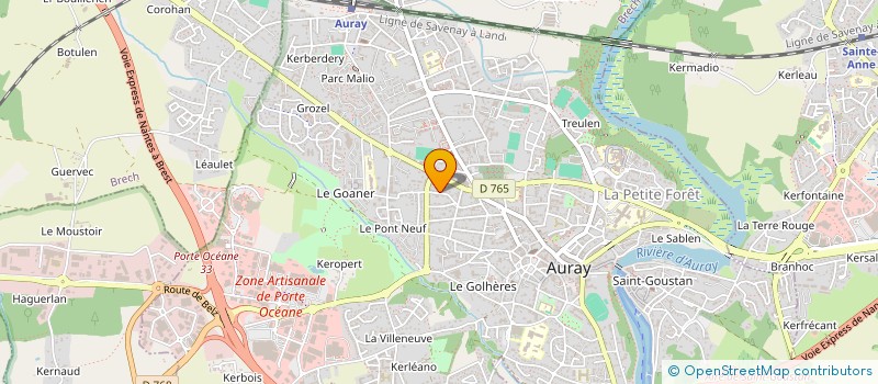 localisation de l'entreprise MADAME ROSELYNE DEBOIS à AURAY