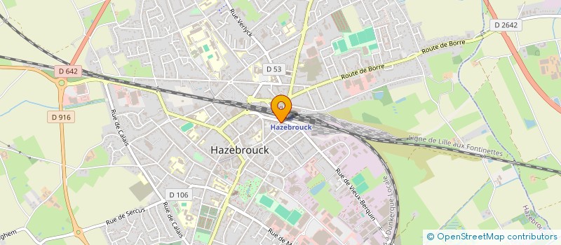 localisation de l'entreprise MADAME ROSELYNE DEBUYS  HAZEBROUCK