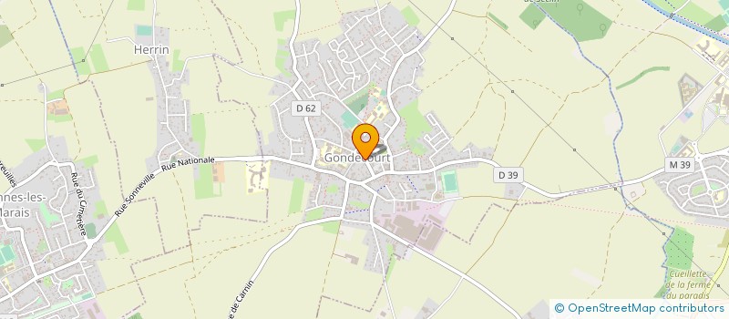 localisation de l'entreprise MADAME ROSELYNE DHULLU à GONDECOURT