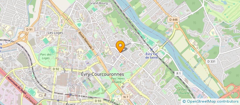 localisation de l'entreprise MADAME ROSELYNE DUBARLE  EVRY-COURCOURONNES
