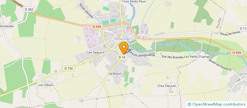 localisation de l'entreprise MADAME ROSELYNE DULAU à ROUILLAC