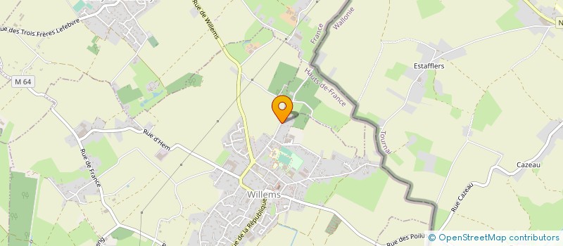 localisation de l'entreprise MADAME ROSELYNE DUQUESNE  WILLEMS