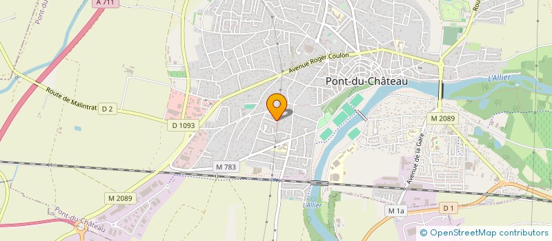 localisation de l'entreprise MADAME ROSELYNE DUSART  PONT-DU-CHATEAU