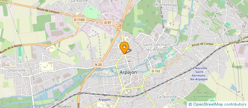 localisation de l'entreprise MADAME ROSELYNE EDOA ABENA à ARPAJON