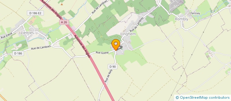 localisation de l'entreprise MADAME ROSELYNE FICHEUX  LINGHEM