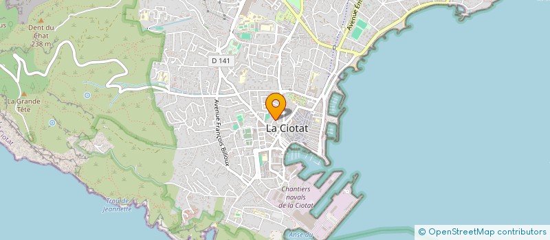 localisation de l'entreprise MADAME ROSELYNE FROGER à LA CIOTAT