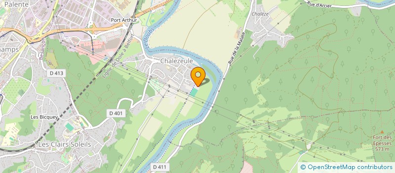 localisation de l'entreprise MADAME ROSELYNE FUCHS  CHALEZEULE