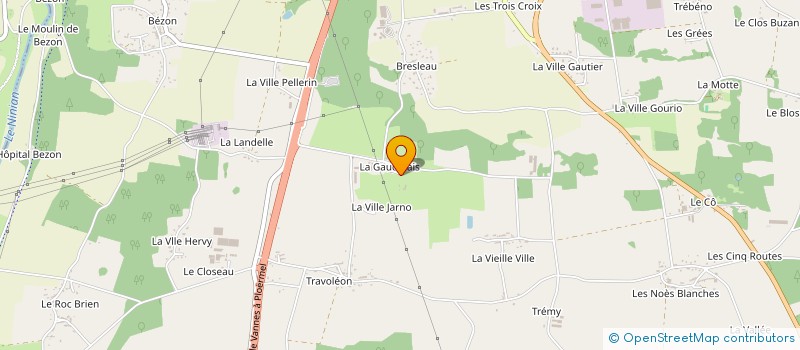 localisation de l'entreprise MADAME ROSELYNE GANDIN  PLOERMEL