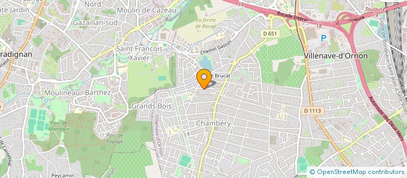 localisation de l'entreprise MADAME ROSELYNE GERBAUX  VILLENAVE-D'ORNON