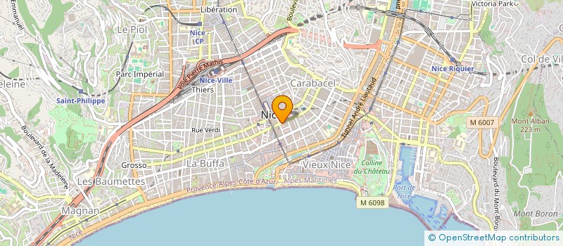 localisation de l'entreprise MADAME ROSELYNE GIACCHERO à NICE