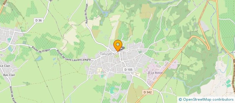 localisation de l'entreprise MADAME ROSELYNE GRATALOUP  TALUYERS