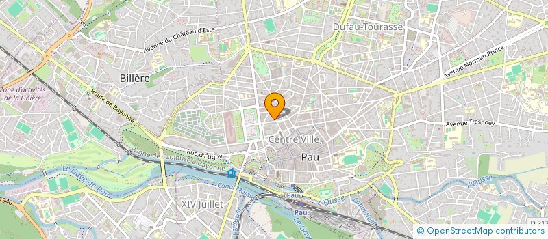 localisation de l'entreprise MADAME ROSELYNE GROLLIER à PAU