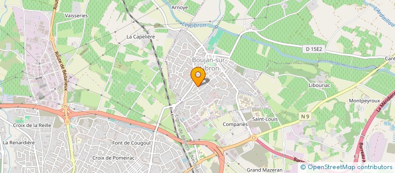 localisation de l'entreprise MADAME ROSELYNE GUIRAUD  BOUJAN-SUR-LIBRON