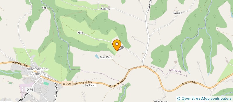 localisation de l'entreprise MADAME ROSELYNE HUGONNENC  LE FRAYSSE