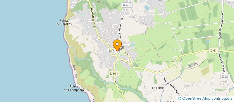 localisation de l'entreprise MADAME ROSELYNE JEUSSET  CAROLLES