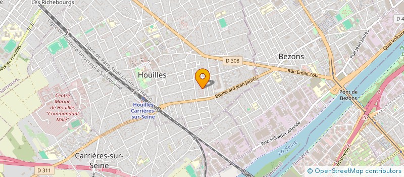 localisation de l'entreprise MADAME ROSELYNE JOUFFREAU  HOUILLES