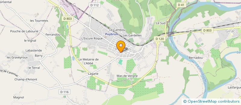 localisation de l'entreprise MADAME ROSELYNE LASFARGEAS  BIARS-SUR-CERE