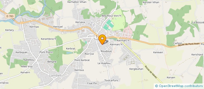 localisation de l'entreprise MADAME ROSELYNE LE MEUR  TREGUNC