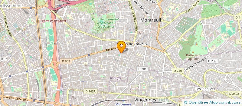 localisation de l'entreprise MADAME ROSELYNE LEGRAND à MONTREUIL