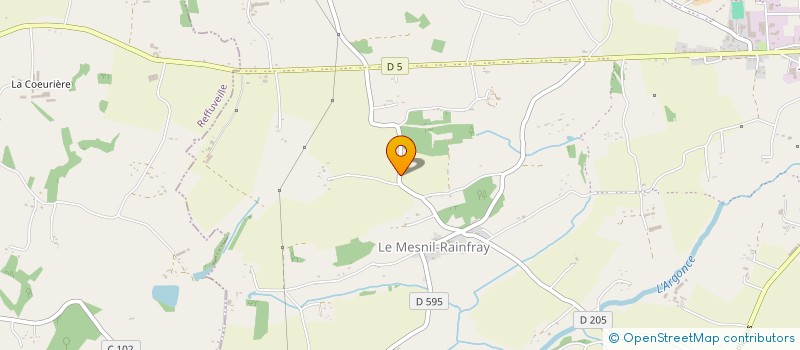 localisation de l'entreprise MADAME ROSELYNE LETELLIER  JUVIGNY LES VALLEES