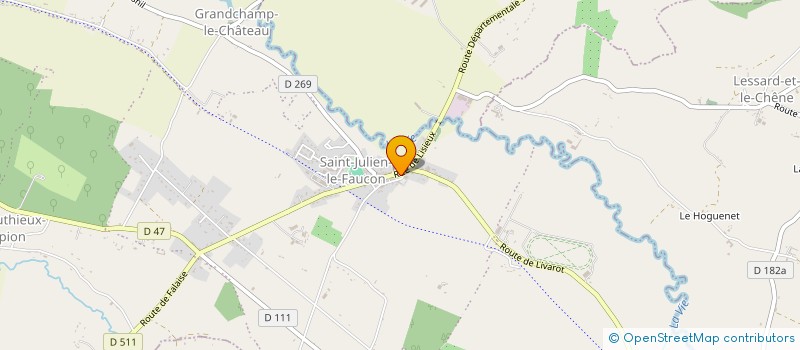 localisation de l'entreprise MADAME ROSELYNE LHERMITE  SAINT-PIERRE-EN-AUGE