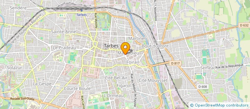 localisation de l'entreprise MADAME ROSELYNE LLADOS  TARBES