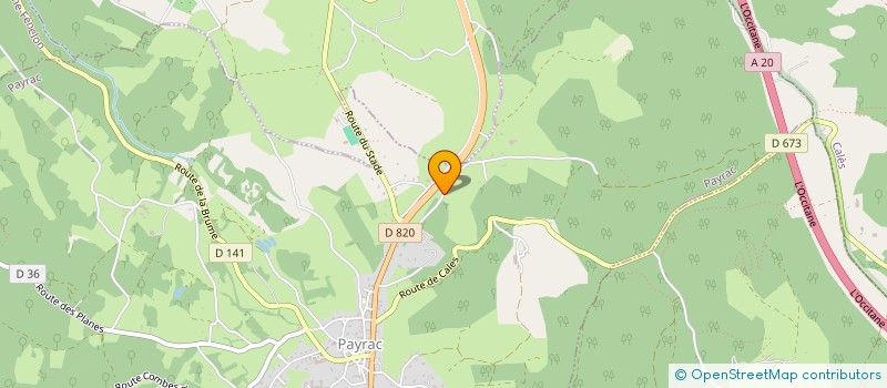 localisation de l'entreprise MADAME ROSELYNE MACABRE  PAYRAC