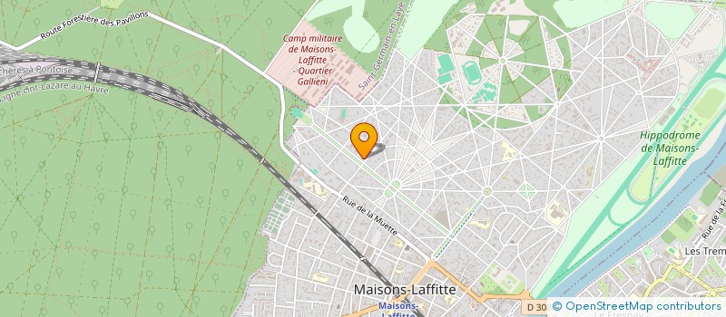 localisation de l'entreprise MADAME ROSELYNE MALPEL  MAISONS-LAFFITTE