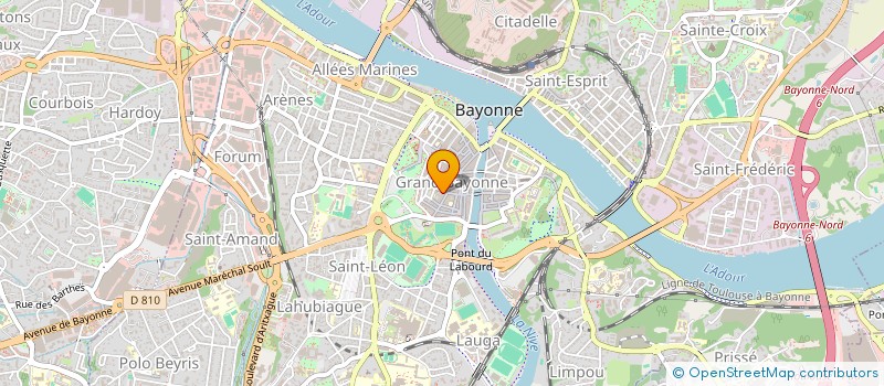 localisation de l'entreprise MADAME ROSELYNE MARIE QUAGLIO  BAYONNE