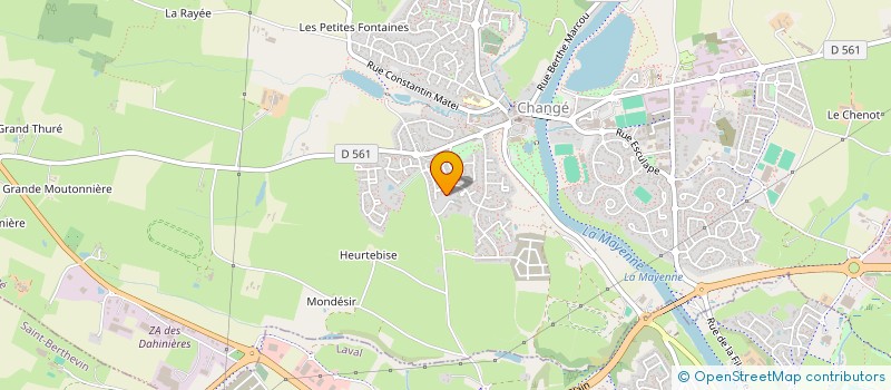 localisation de l'entreprise MADAME ROSELYNE MARQUET  CHANGE