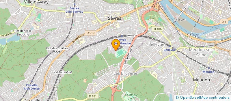 localisation de l'entreprise MADAME ROSELYNE METREAU à SEVRES