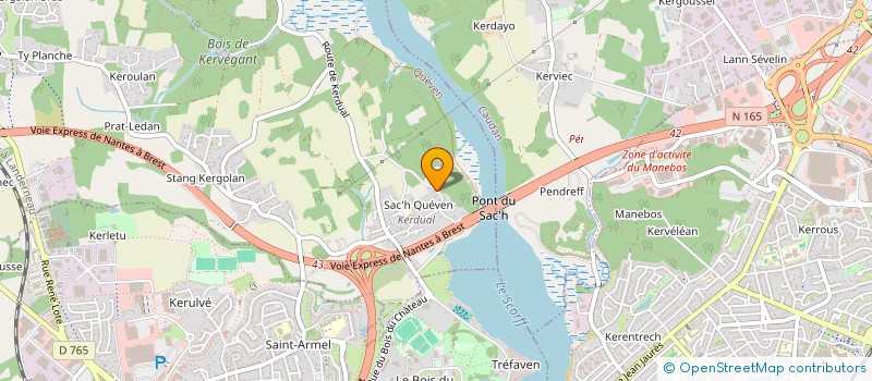 localisation de l'entreprise MADAME ROSELYNE MICHELET  QUEVEN