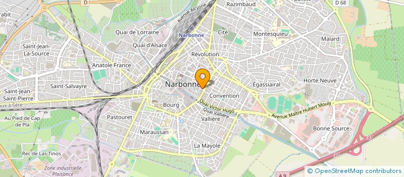 localisation de l'entreprise MADAME ROSELYNE MILHE à NARBONNE