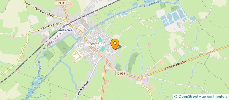 localisation de l'entreprise MADAME ROSELYNE MOREAU à LANDRECIES
