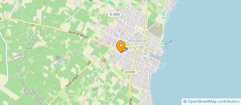 localisation de l'entreprise MADAME ROSELYNE OUZEAU à MARSEILLAN
